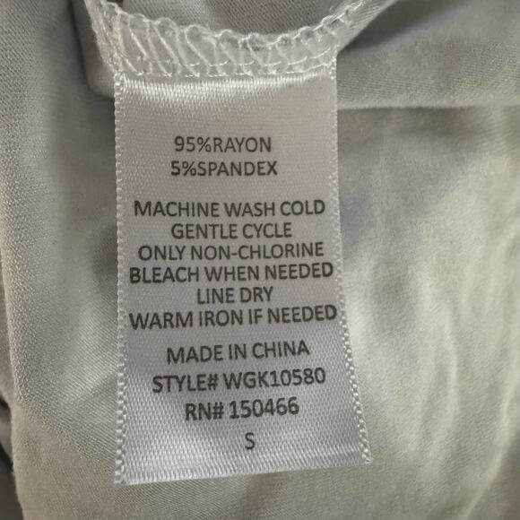 Market & Spruce Tie Dye Scoop Neck T-Shirt Blue White Short Sleeve Small NWT - Picture 6 of 6